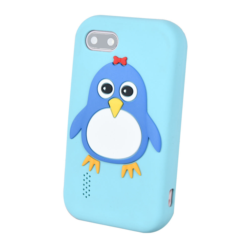 Children's Smart Touch Mobile Phone Silicone Penguin Toy