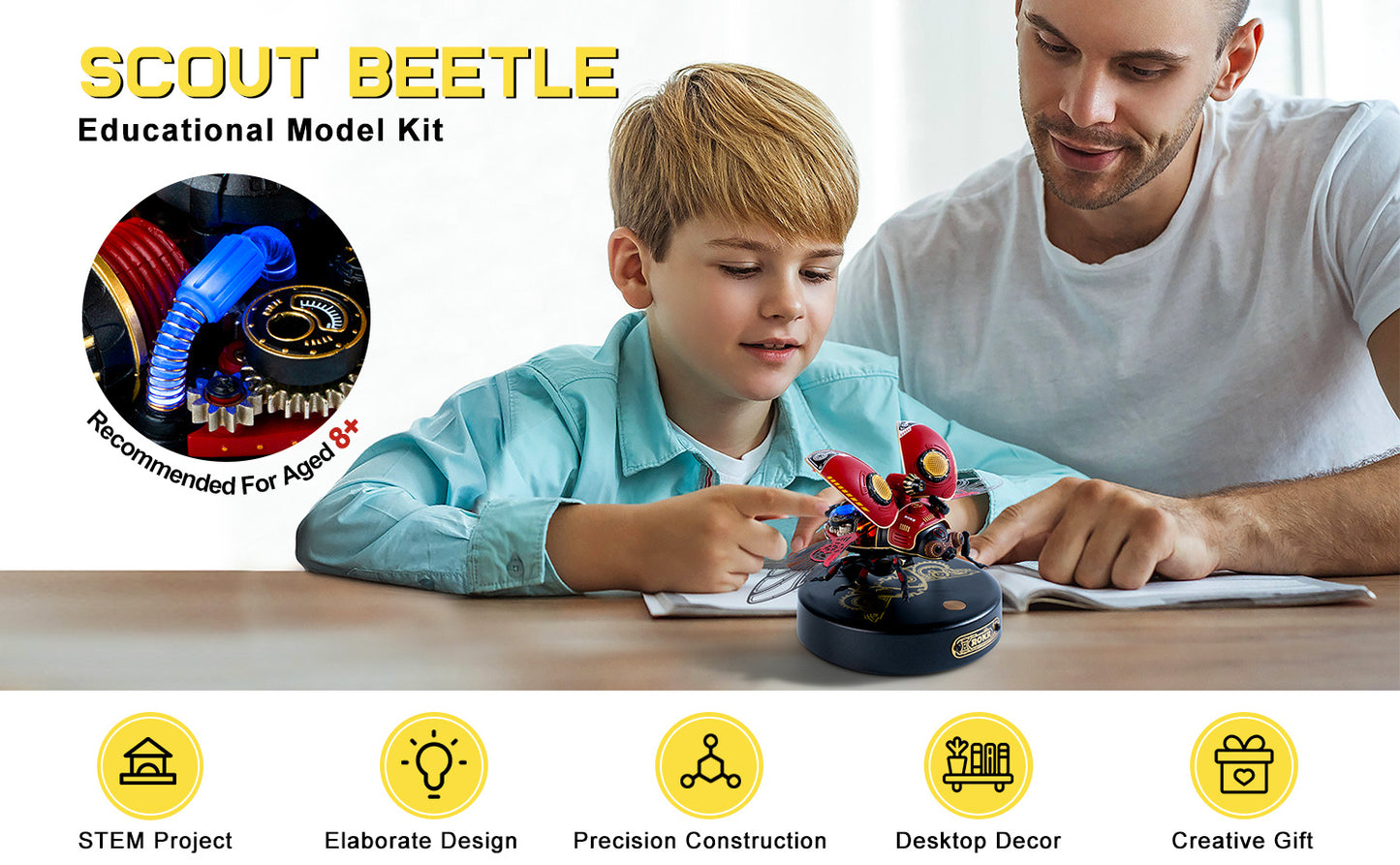 Scout Beetle ABS Plastic Metal Punk Style 3D Puzzle