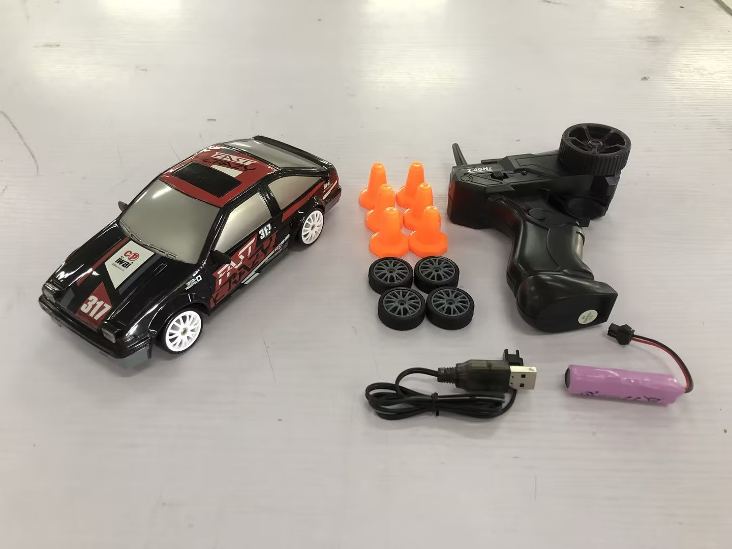 Drift Rc Car 4WD RC Drift Car Toy Remote Control GTR Model AE86 Vehicle