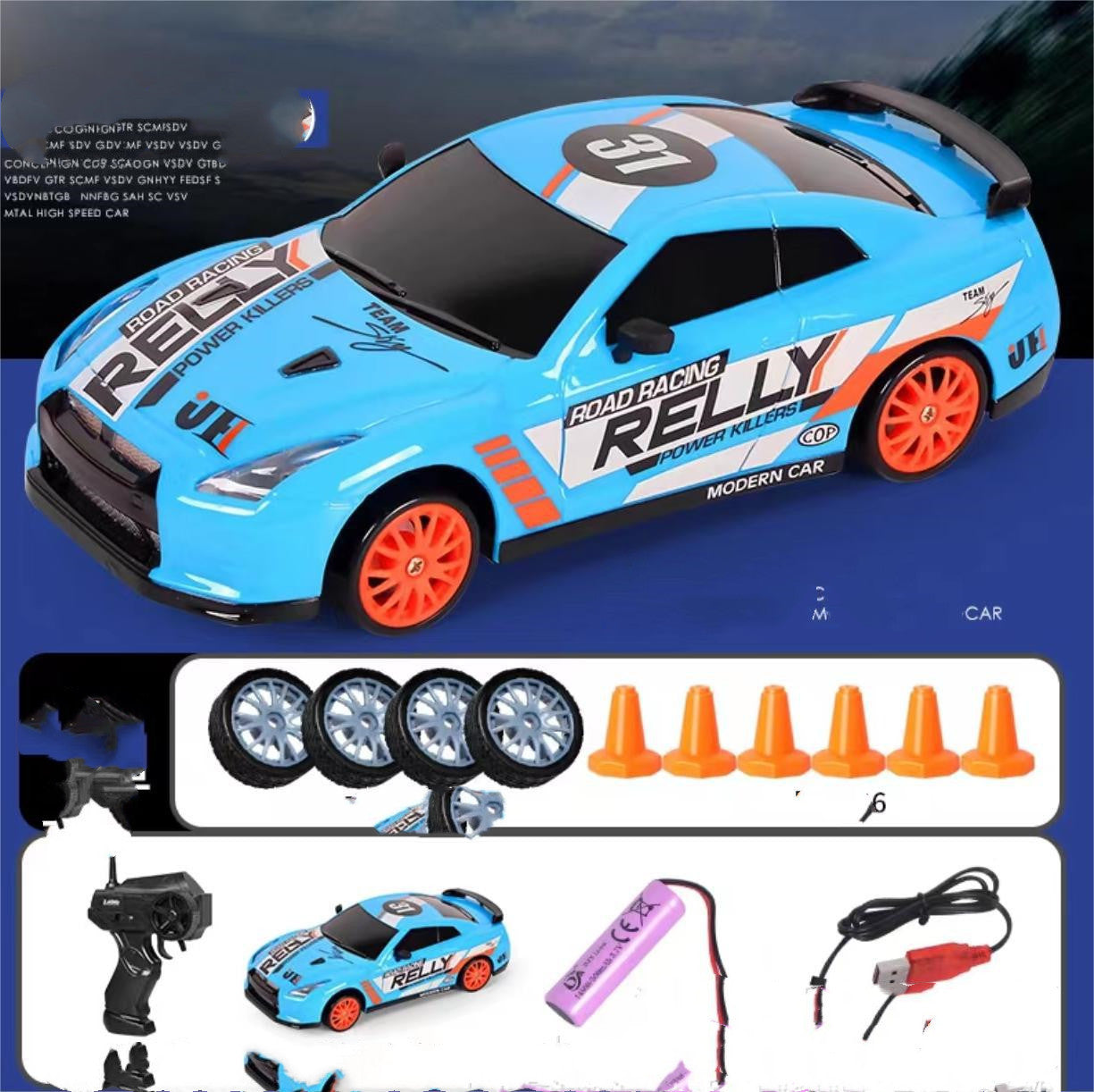 Drift Rc Car 4WD RC Drift Car Toy Remote Control GTR Model AE86 Vehicle