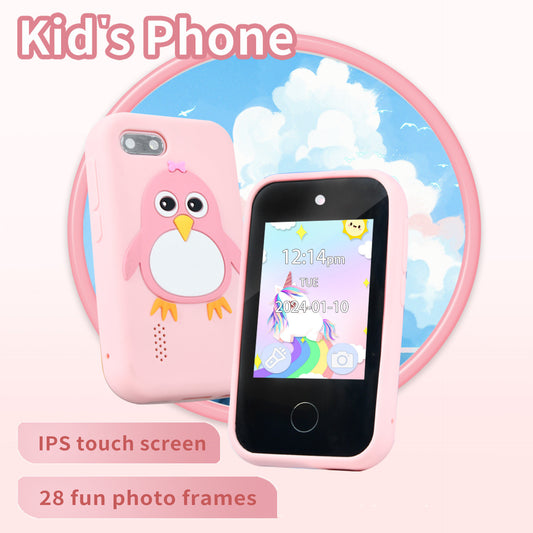 Children's Smart Touch Mobile Phone Silicone Penguin Toy